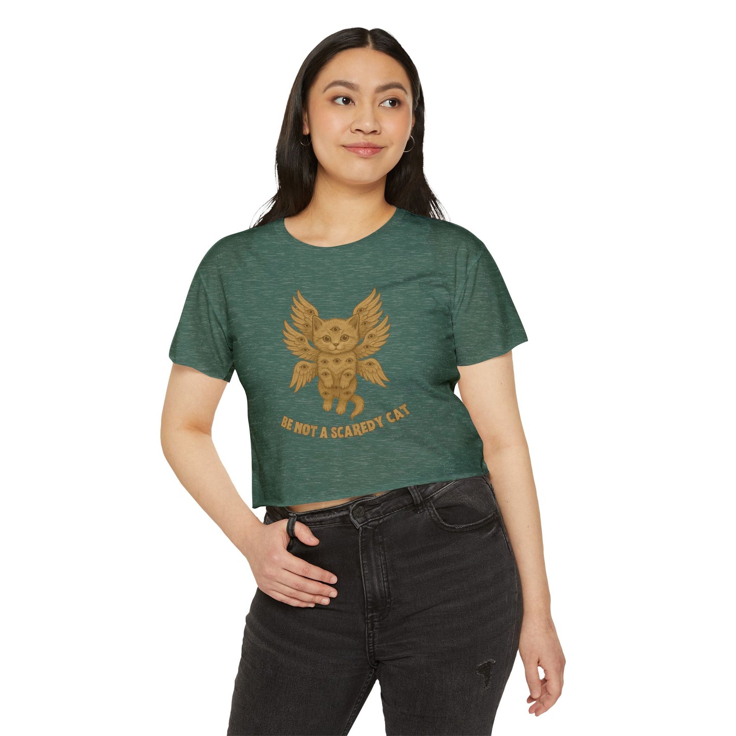 Be Not A Scaredy Cat Crop Top