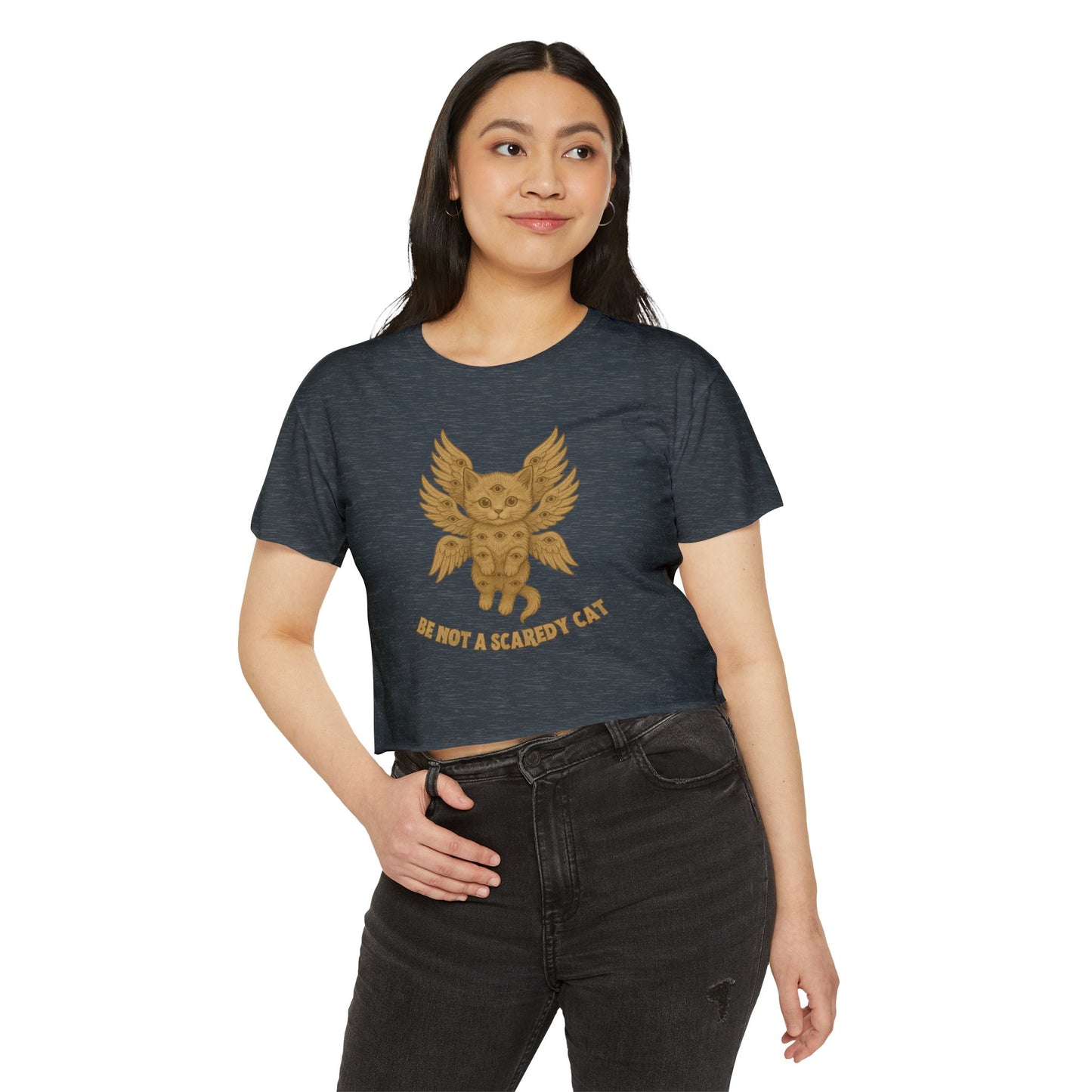 Be Not A Scaredy Cat Crop Top