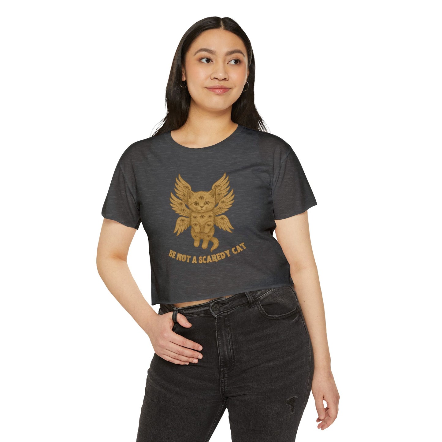 Be Not A Scaredy Cat Crop Top
