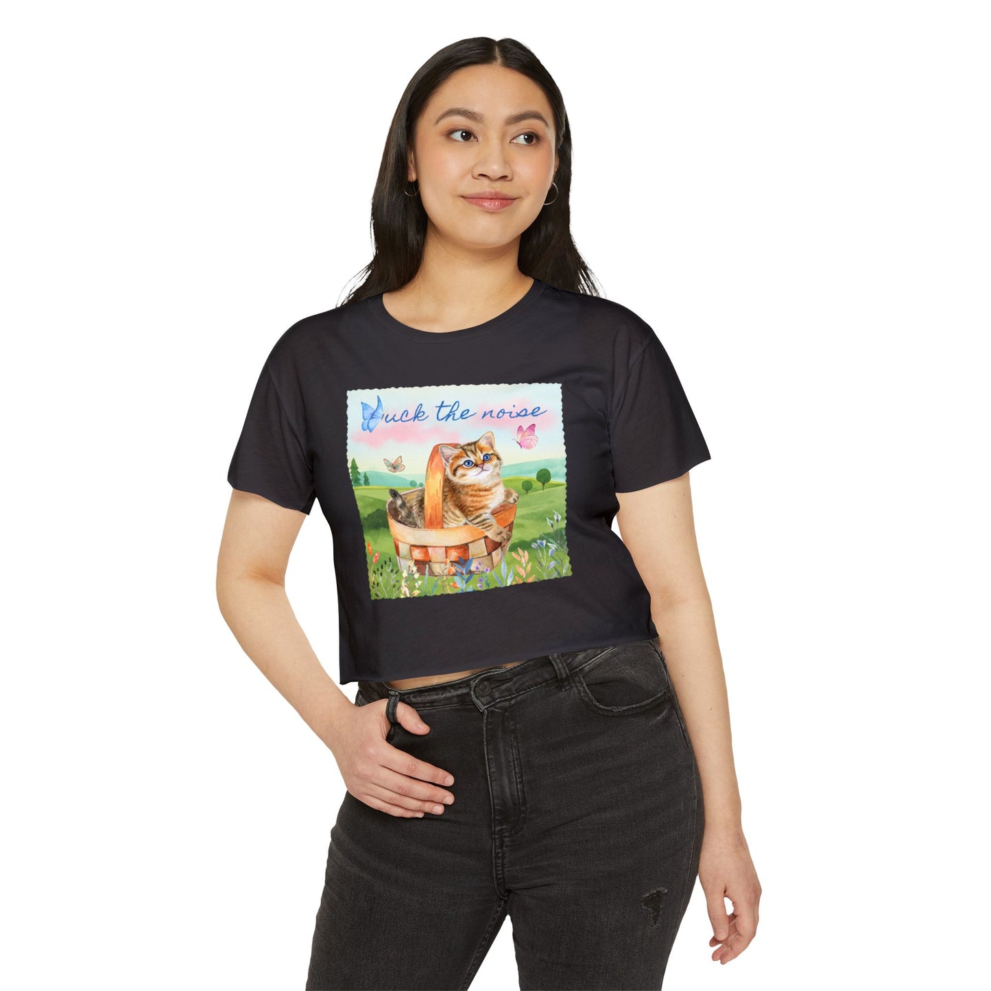 F*ck The Noise Crop Top