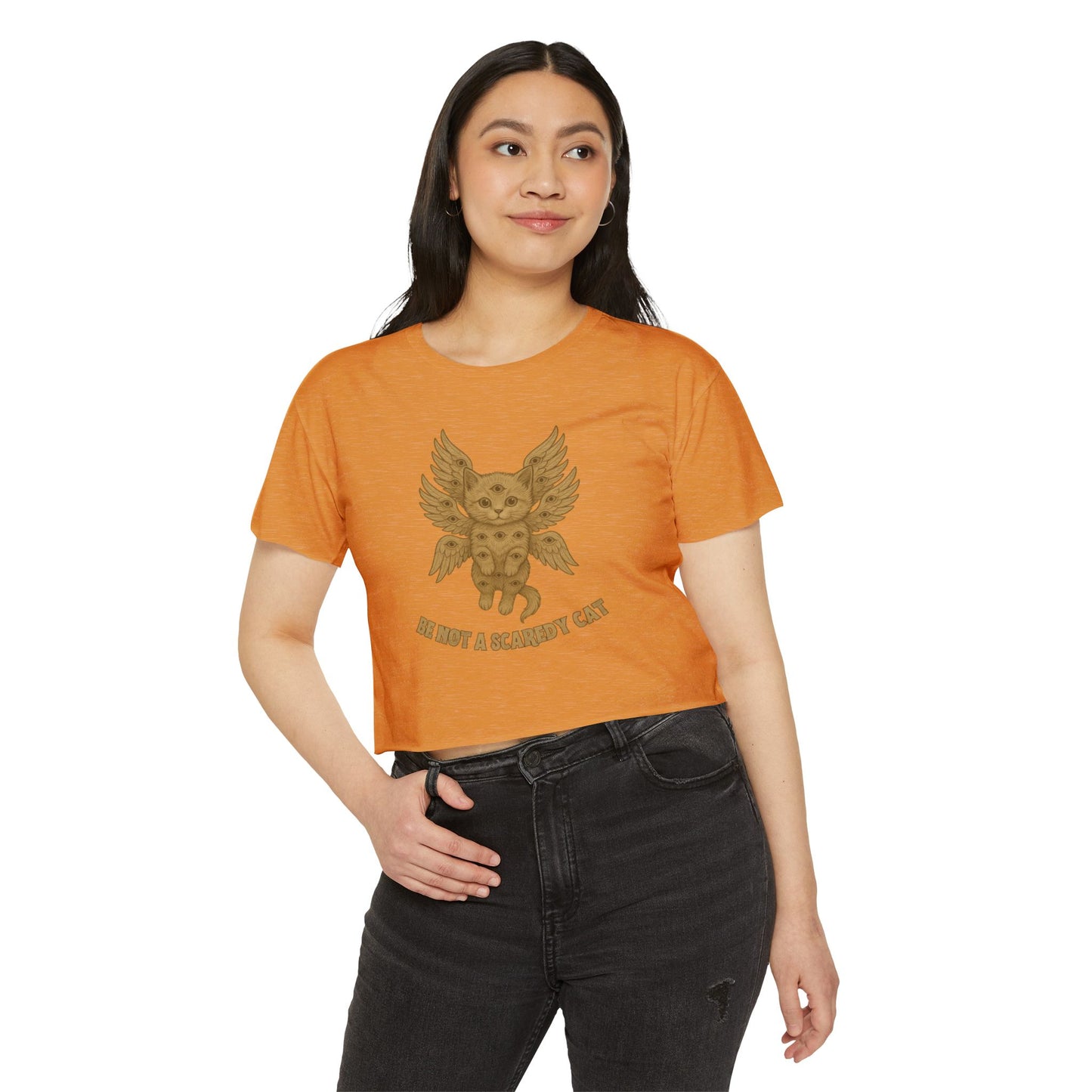 Be Not A Scaredy Cat Crop Top