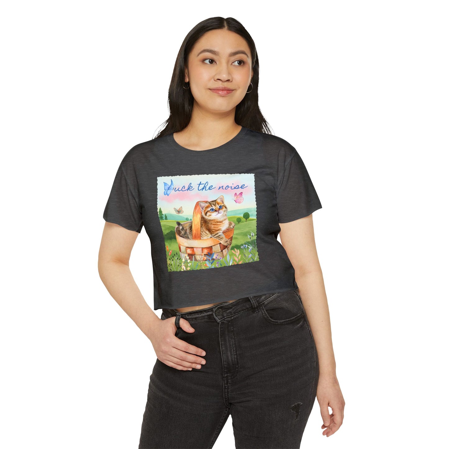 F*ck The Noise Crop Top