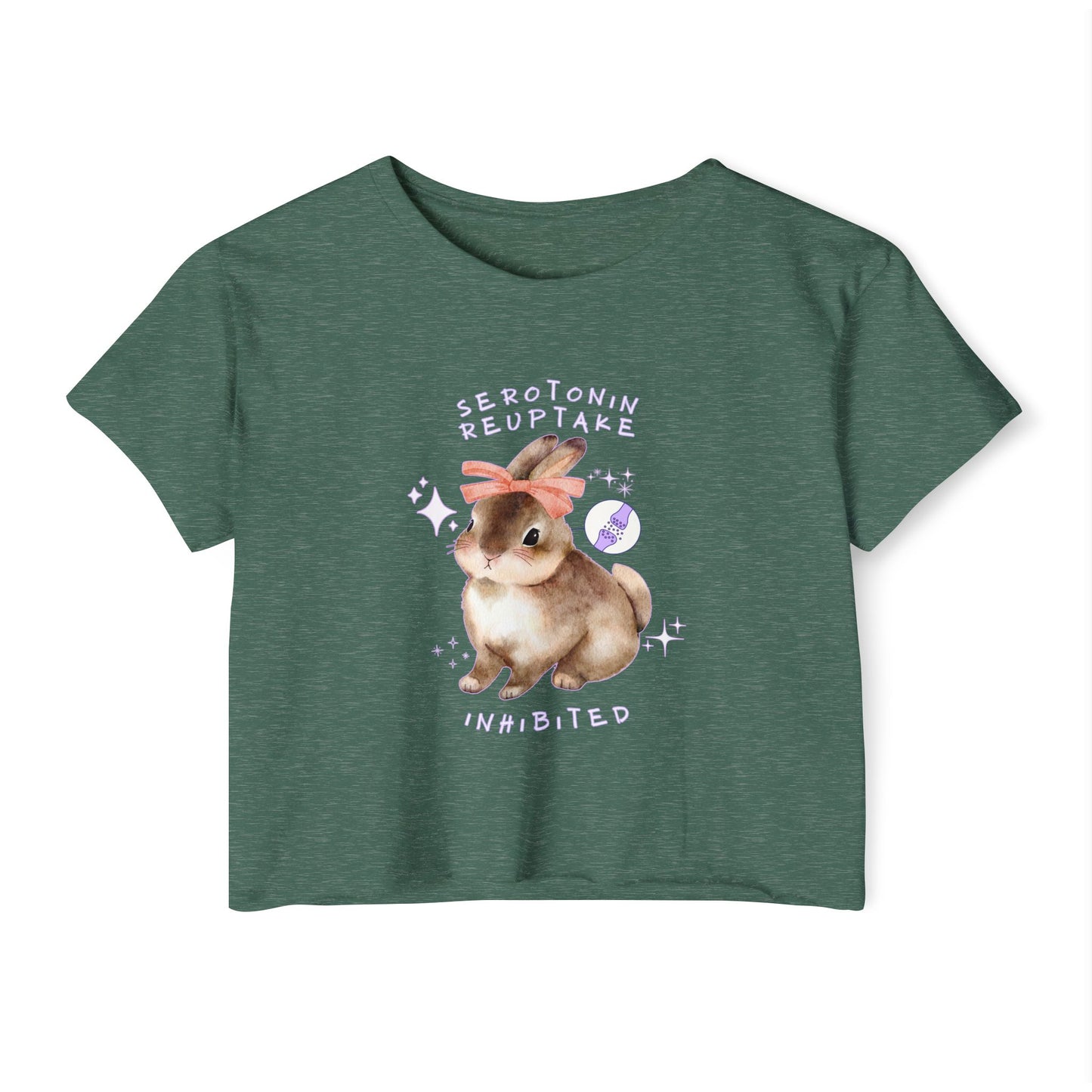 Serotonin Reuptake = Inhibited Crop Top