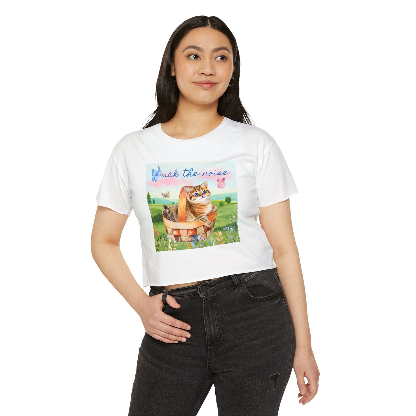 F*ck The Noise Crop Top