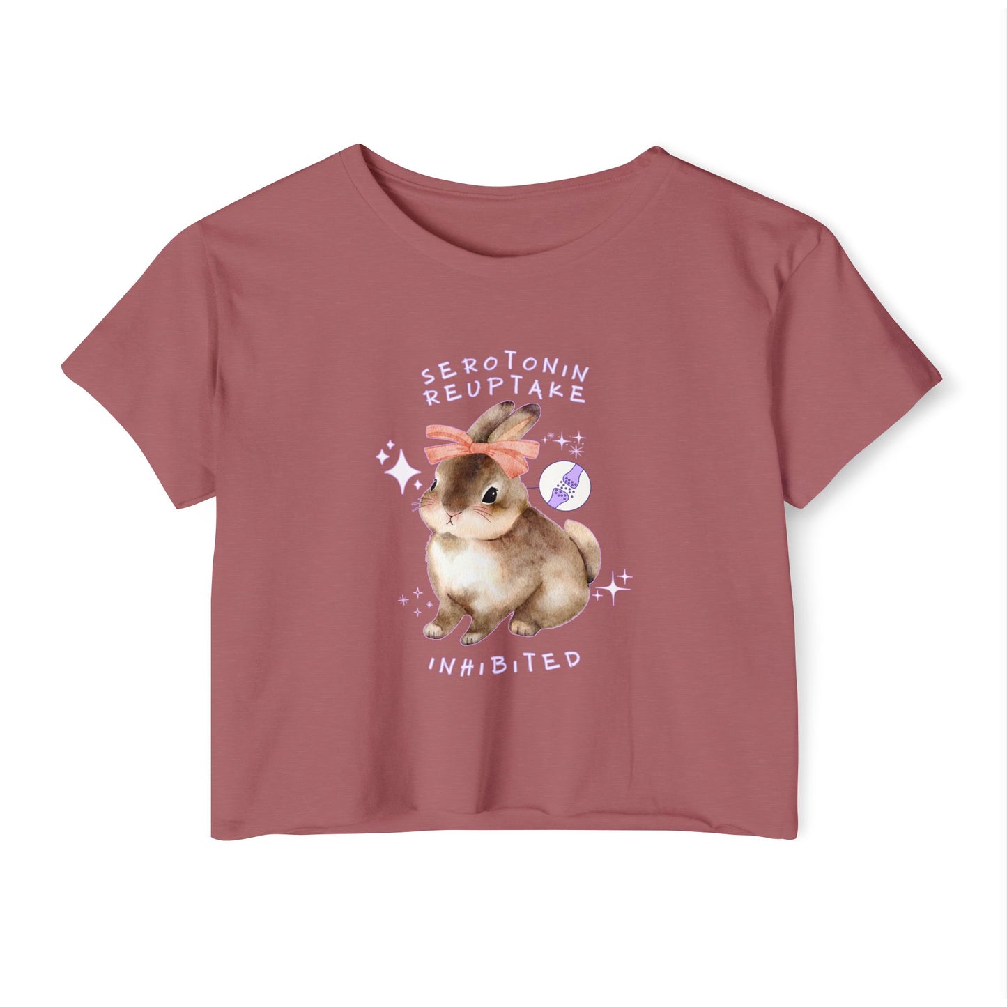 Serotonin Reuptake = Inhibited Crop Top