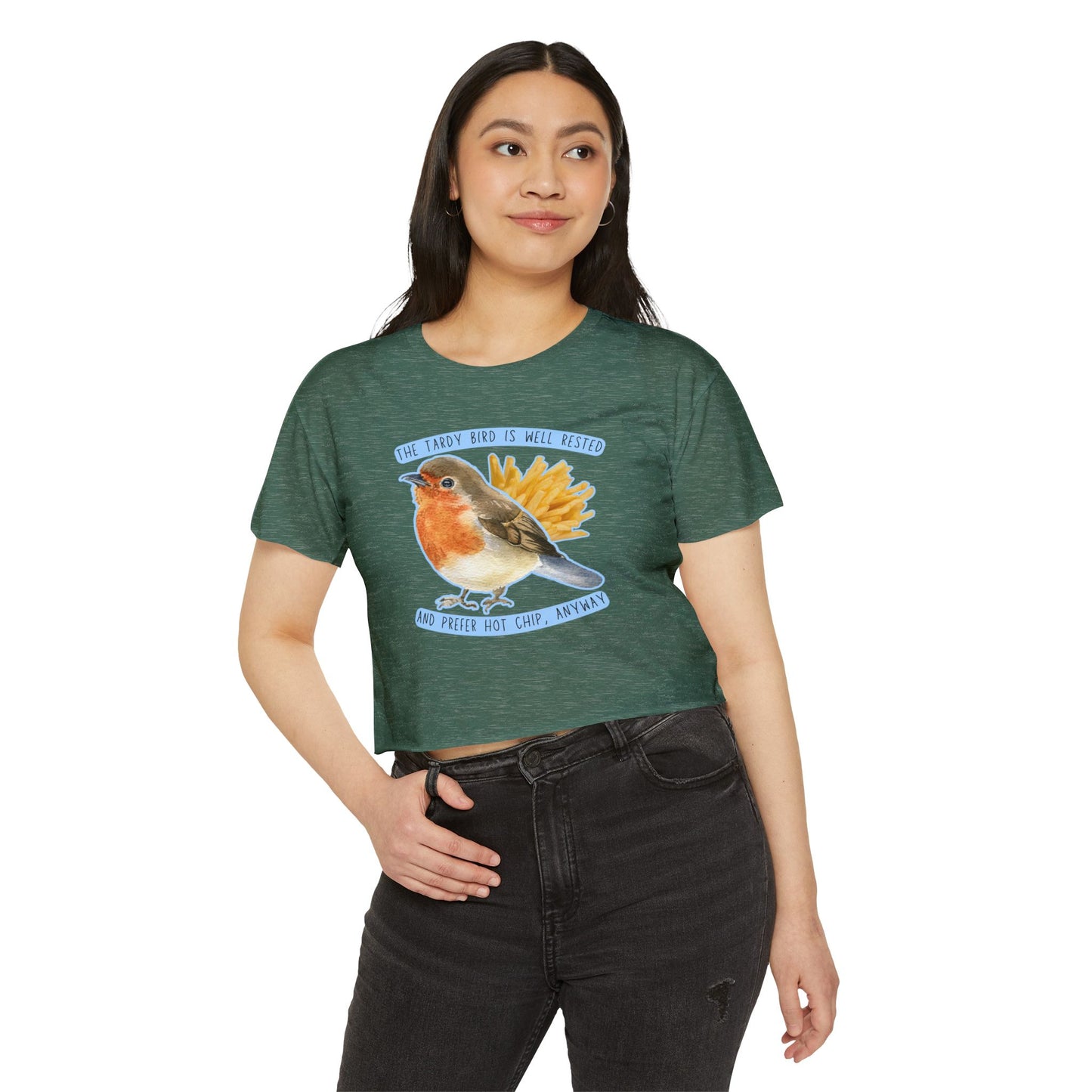Tardy Bird Crop Top