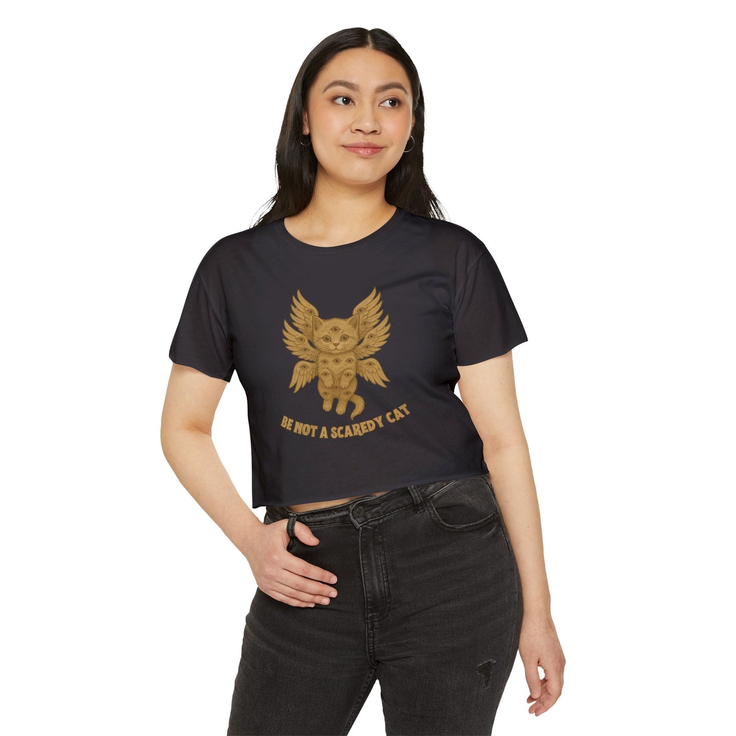 Be Not A Scaredy Cat Crop Top