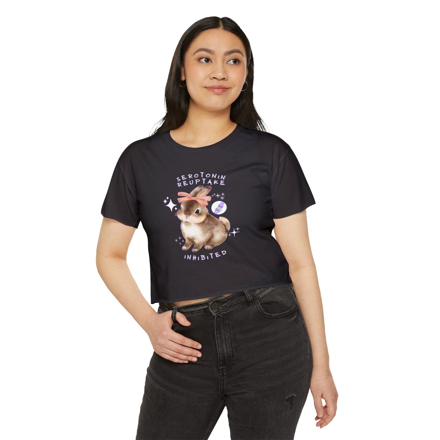 Serotonin Reuptake = Inhibited Crop Top