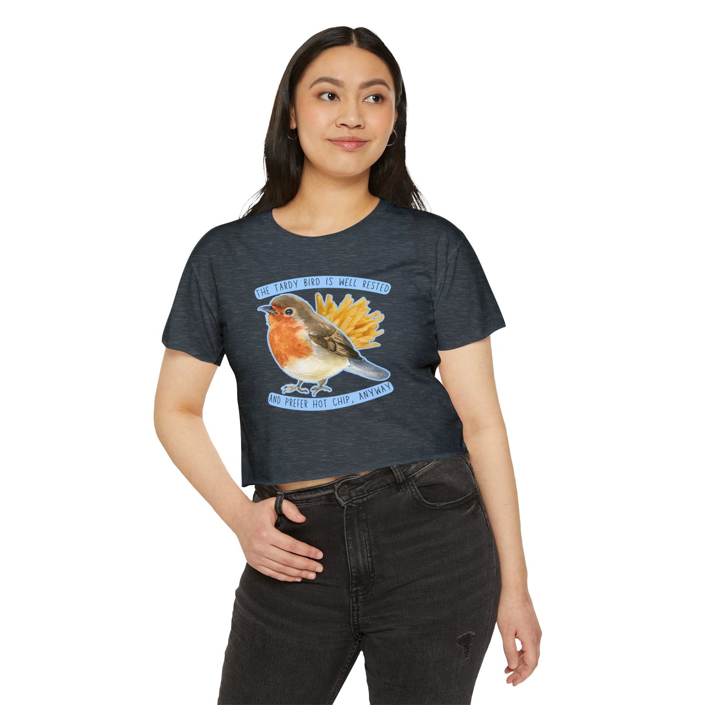 Tardy Bird Crop Top