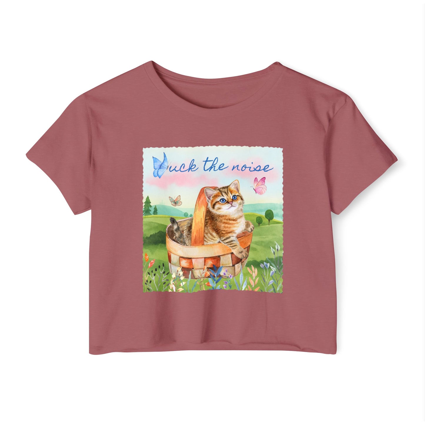F*ck The Noise Crop Top