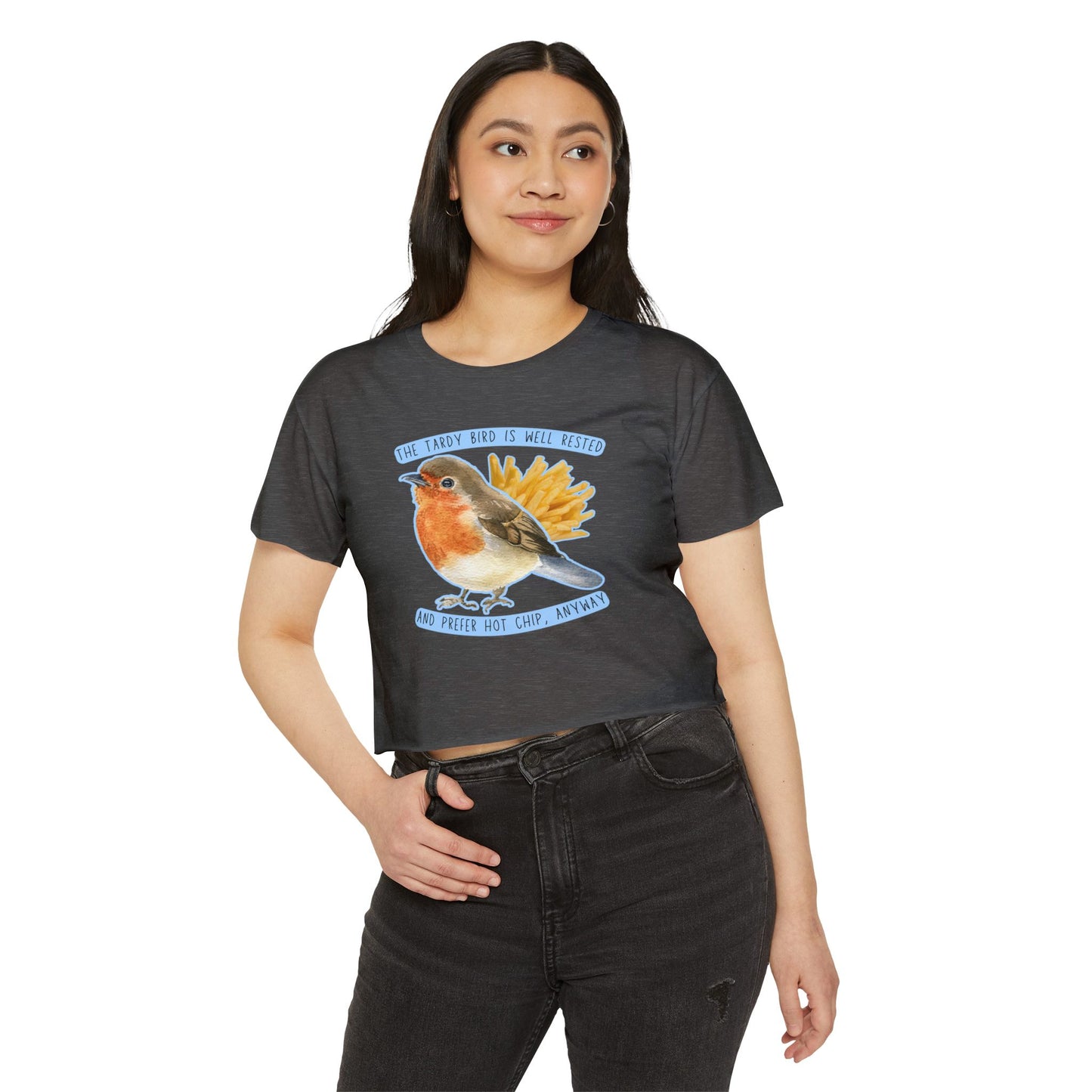 Tardy Bird Crop Top