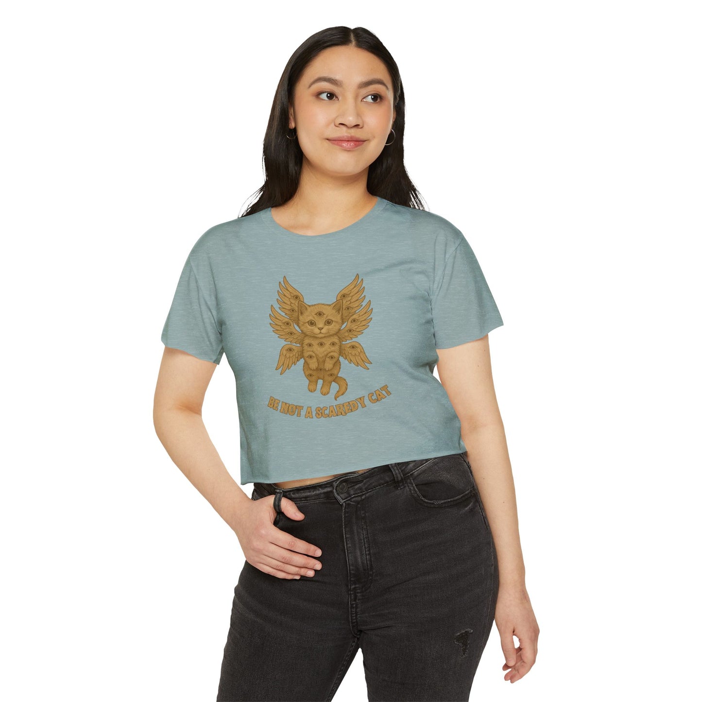 Be Not A Scaredy Cat Crop Top