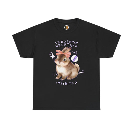 Serotonin Reuptake = Inhibited Tee