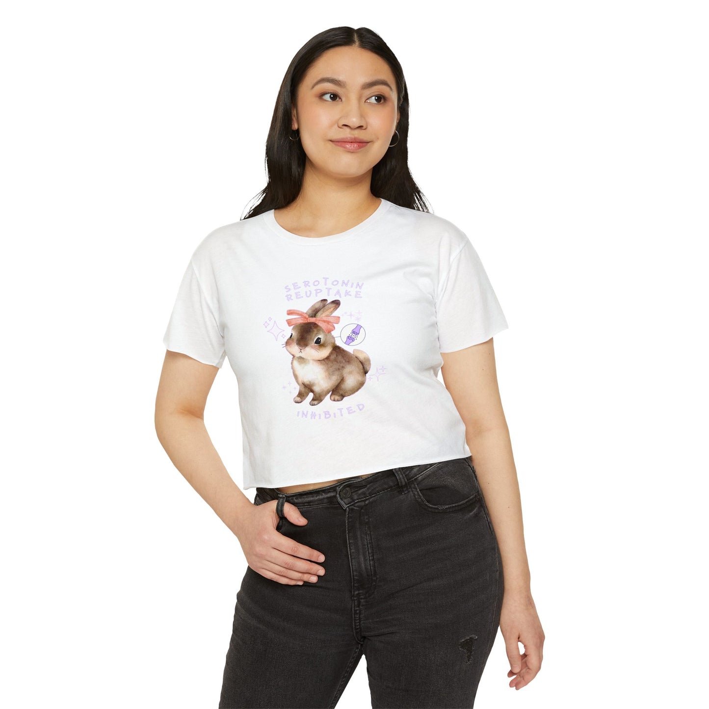 Serotonin Reuptake = Inhibited Crop Top