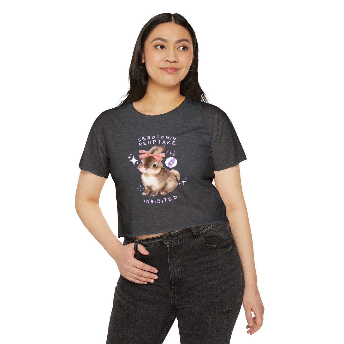 Serotonin Reuptake = Inhibited Crop Top