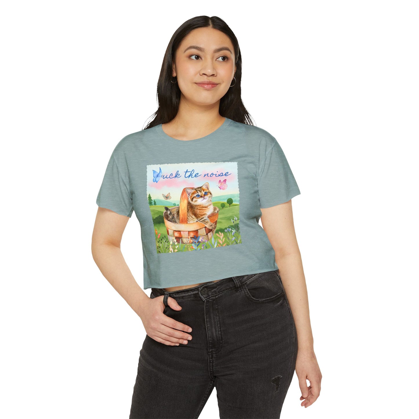 F*ck The Noise Crop Top