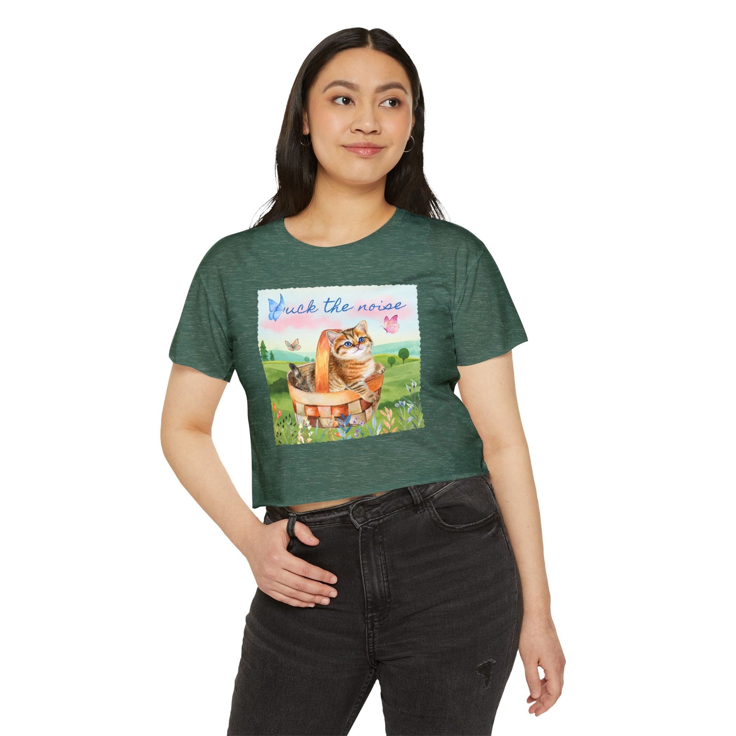F*ck The Noise Crop Top