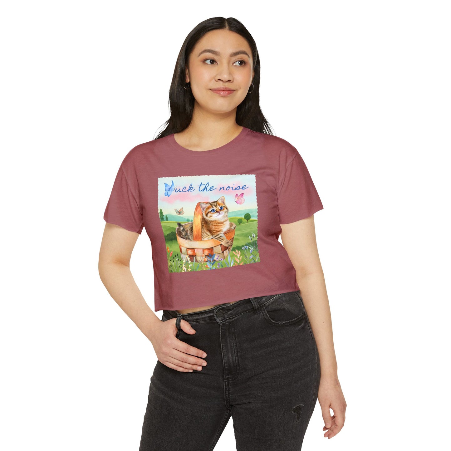 F*ck The Noise Crop Top