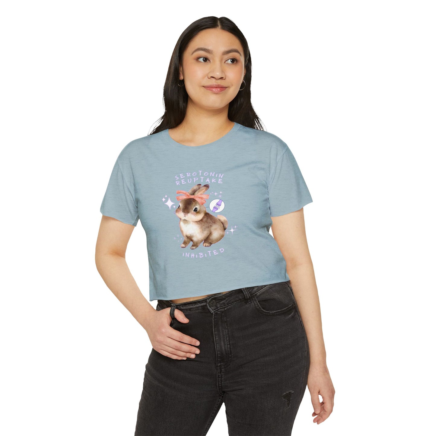 Serotonin Reuptake = Inhibited Crop Top