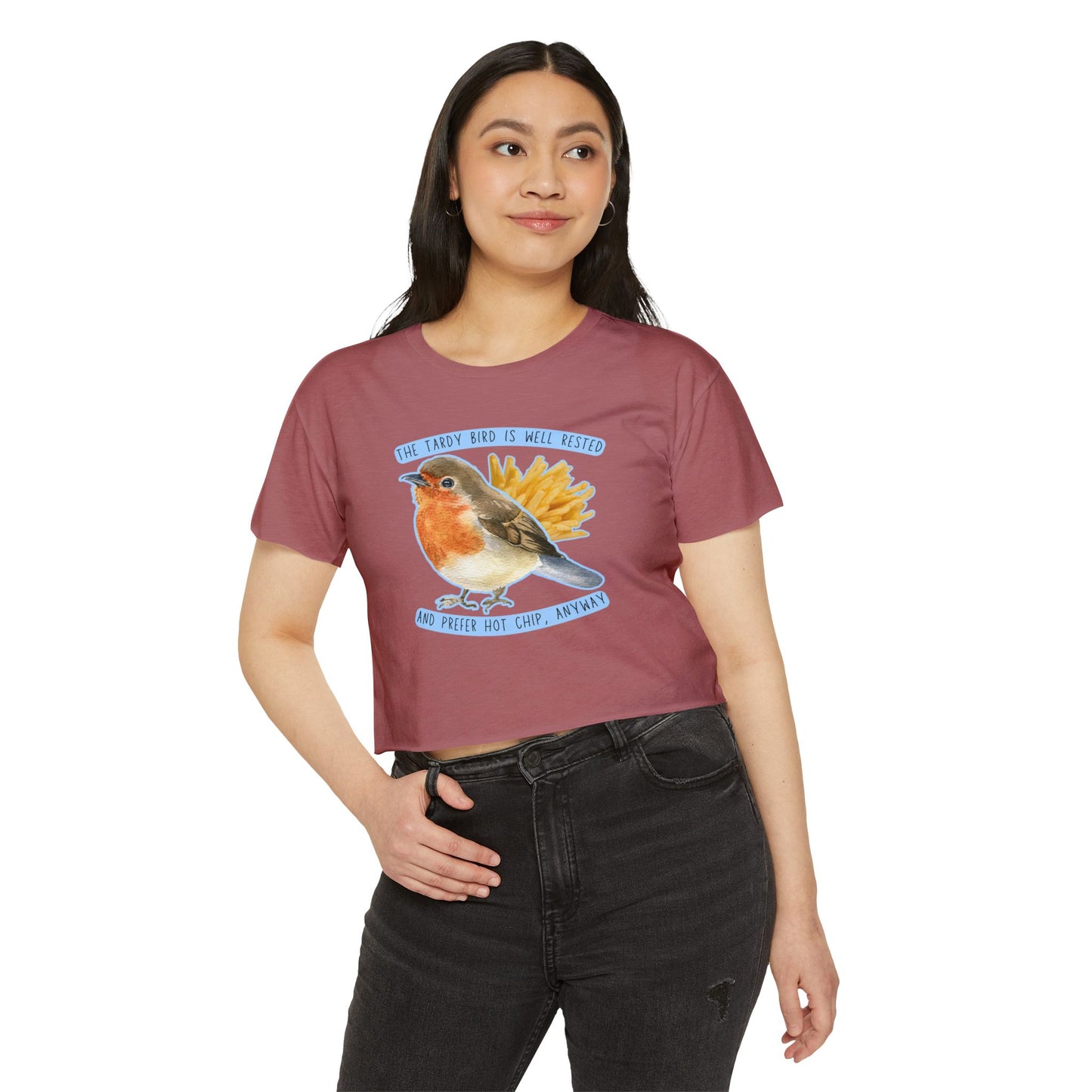 Tardy Bird Crop Top