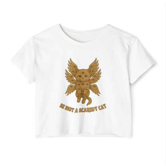 Be Not A Scaredy Cat Crop Top