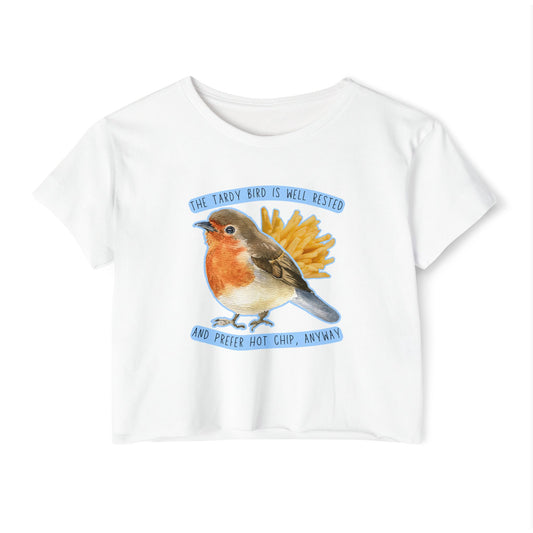 Tardy Bird Crop Top