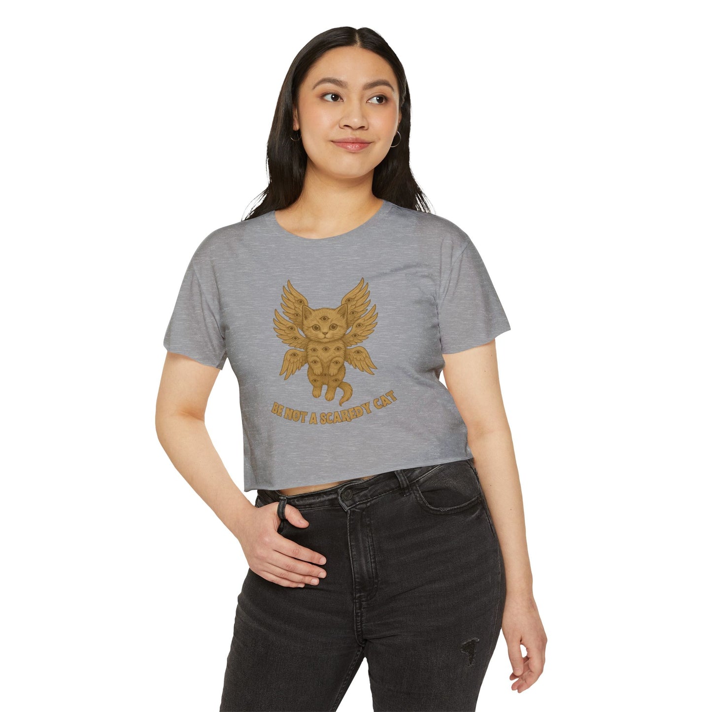 Be Not A Scaredy Cat Crop Top