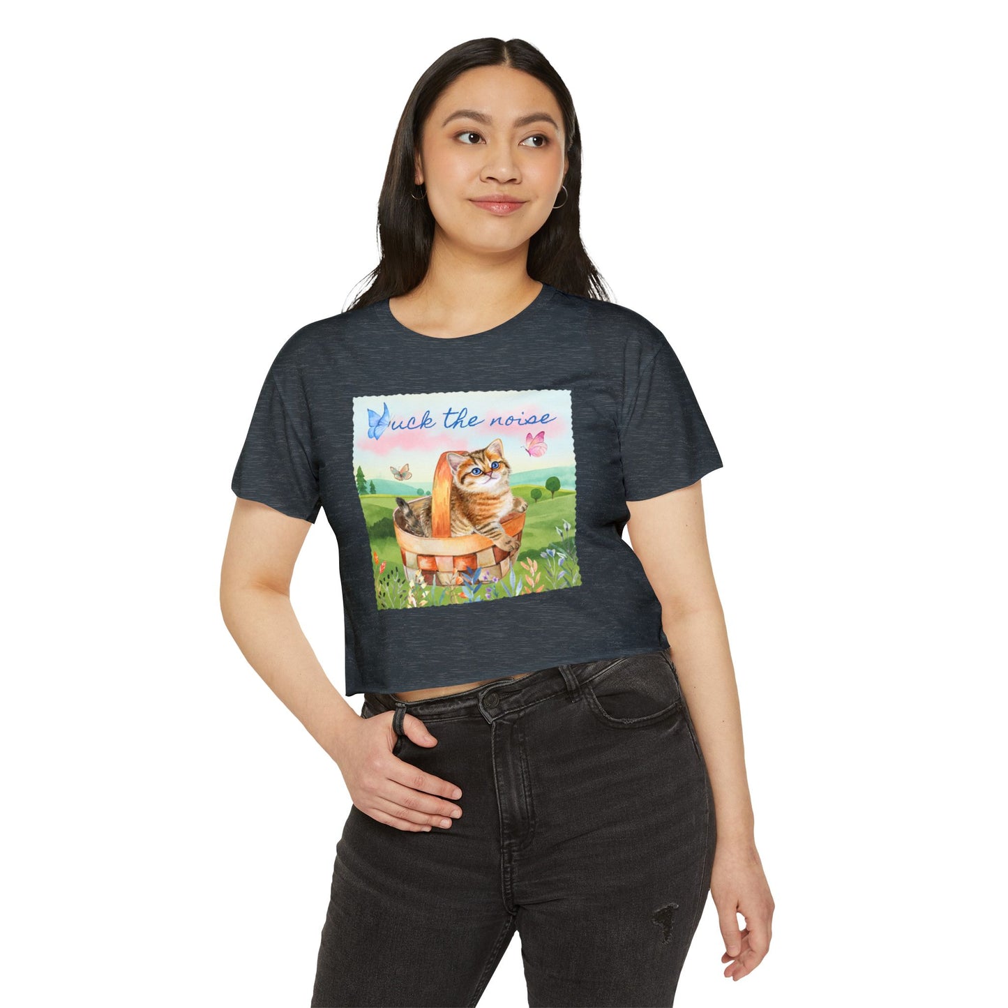 F*ck The Noise Crop Top