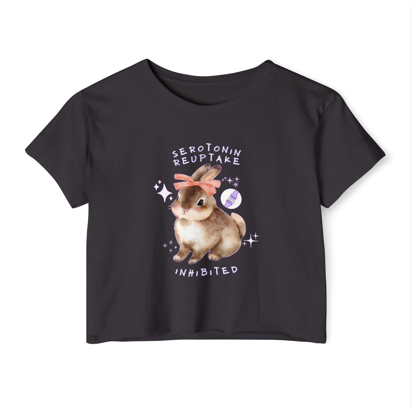 Serotonin Reuptake = Inhibited Crop Top