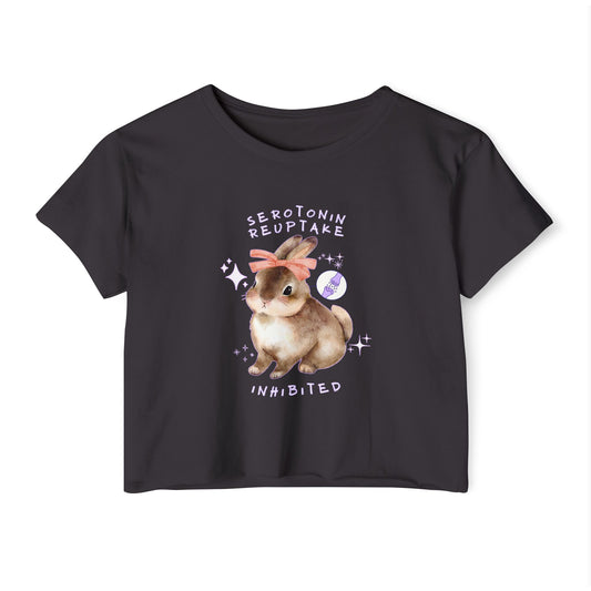 Serotonin Reuptake = Inhibited Crop Top