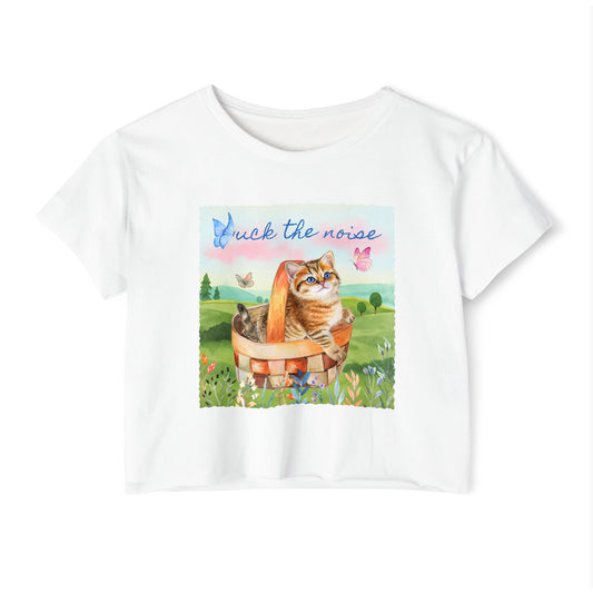 F*ck The Noise Crop Top