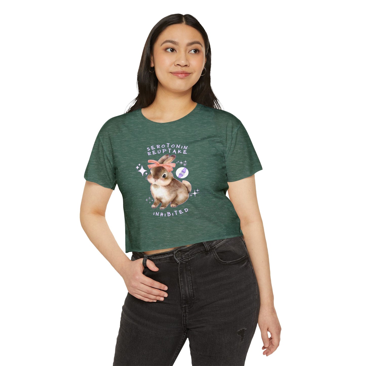 Serotonin Reuptake = Inhibited Crop Top