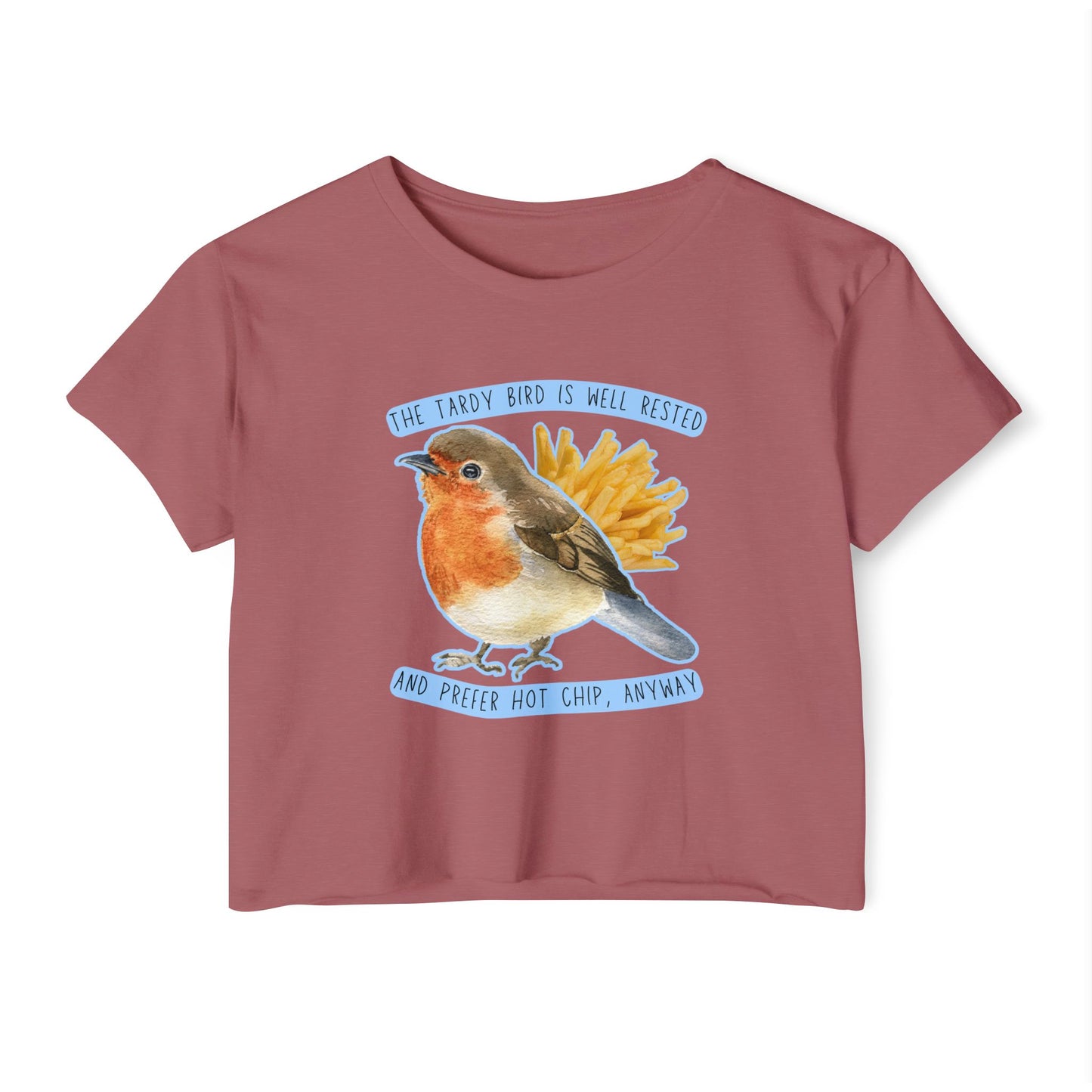 Tardy Bird Crop Top